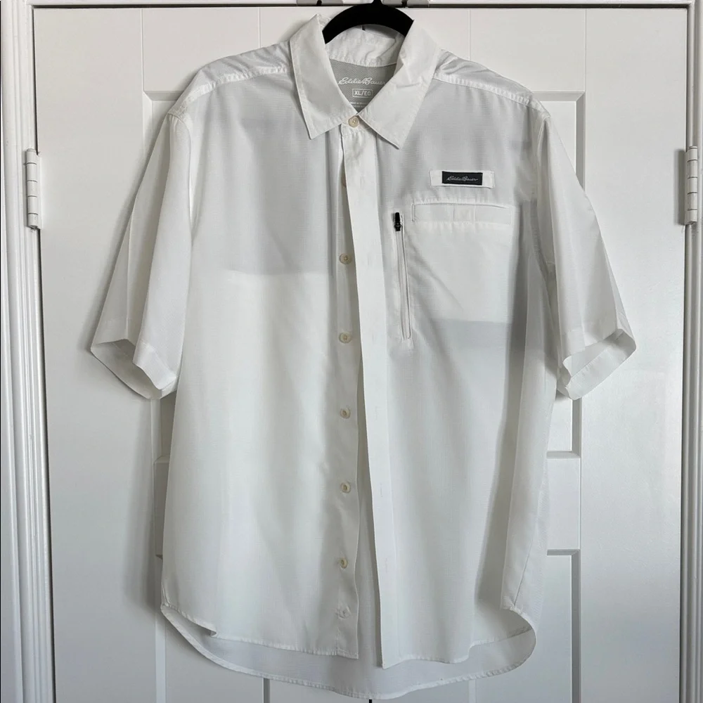 Eddie Bauer Men's Cream Casual Button Down Shirt - Picture 1 of 1